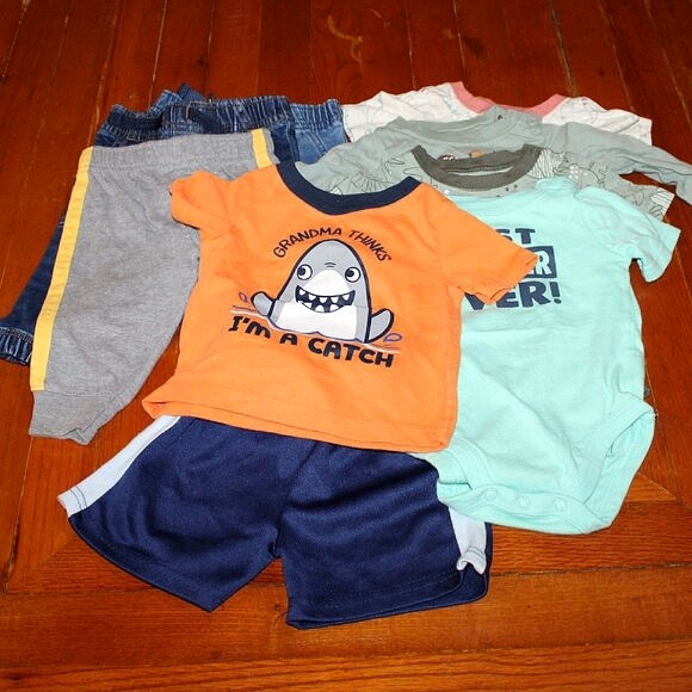 Baby Boy Outfit Bundle - 3-6 Months - Granimals & More - 9 Piece Wardrobe Lot